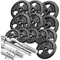 set di barre rinforzate e pesi 83 kg