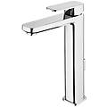 rubinetto per lavabo getto laminare cristallino tonic ii cromo lucido h 29 cm
