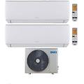 climatizzatore condizionatore dual split astra 12+18 con lsgt70-3m inverter r-32 wi-fi opt. classe