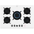 - piano cottura a gas serie 800 flamelight kgg753753w 5 fuochi a gas 75 cm colore bianco