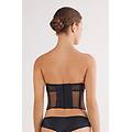 top costruito a fascia anna handcrafted luxury donna nero taglia m