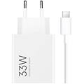 alimentatore 33w con cavo type-c bianco