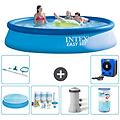 - piscina fuori terra in giro 396x84 cm blu include accessori coordinati a753