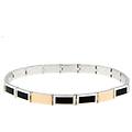 bracciale uomo oro bianco rosa gl101246