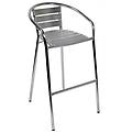 Mobili Giardino Sbagello Con Schienale Impilabile In Alluminio H 53 Cm Grigio