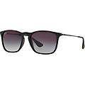Rayban Chris Rb4187 622 8g Rubber Black Grey Gradient
