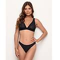 brasiliana nera in pizzo elasticizzato stretch lace / nero / xs/s nero