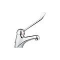 miscelatore monocomando per lavabo con leva clinica 02475 cromato ottone