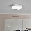 plafoniera a led ipsum con sensore bianca ovale