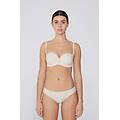 reggiseno a fascia leggermente imbottito microfibra riciclata full coverage donna avorio