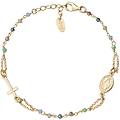 bracciale con charms fissi donna argento 925 gioiello rosari bro25gmuv3