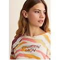 t-shirt cropped fantasia zebrata zebra animalier multicolor donna large