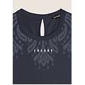 vestito senza maniche in jersey con dettagli floreali blu navy donna medium