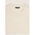 felpa cropped comfort fit con grafica frontale coconut milk donna extra small
