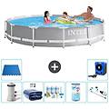 - piscina fuori terra in giro 366x76 cm grigio include accessori coordinati a2155