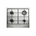 thp 642 w/ix/i 1 piano cottura gas 4 zone di cotura dimensioni l 58 cm p 51 piano in acciaio
