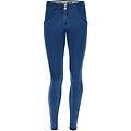jeggings push up wr. up skinny in cotone organico light blue-seams on tone donna small