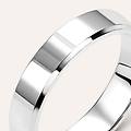 fede classica 4. 5 mm oro bianco collezione fede fantasia 375/1000 oro bianco