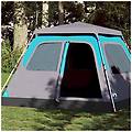 - tenda familiare a cupola 6 persone blu a rilascio rapido