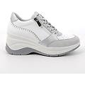 sneakers con zeppa da donna bianco con zip taglia 35