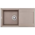 lgy29043 easy 290 lavello granitek gocciolatoio reversibile 1 vasca 78 cm tortora