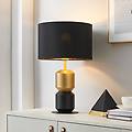 eglo lampada da tavolo laurignano nero/oro