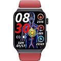 smartwatch cardio one 2 cinturino in silicone rosso