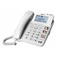 cl595 telefono fisso per anziani con volume di ricezione amplificato suoneria potente tasti grandi e