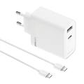 - supervooc 80w power adapter dual port-white