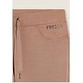 pantaloni sportivi da donna con tasche interne e strass warm taupe donna xxs