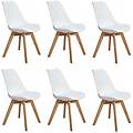 - margot sedia nordica imbottita set da 6