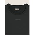 t-shirt comfort fit con maniche corte in tessuto tecnico nero donna xxs