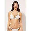 triangolo imbottito costume bicolor donna bianco 4