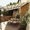 milanihome. it pergola da giardino addossata 3x4 in metallodi coloreantracite antracite 300 x 230 x