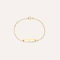 bracciale con targhetta holy oro giallo collezione holy oro giallo