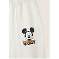 pantaloni sportivi con gamba ampia e stampa mickey mouse white donna extra large