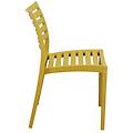 sedia in polipropilene impilabile cm 42 5 l x 49 p x 78 hdi color giallo 56 x 83 x 59 cm