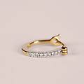 orecchini a cerchio grace oro giallo diamante collezione grace oro giallo