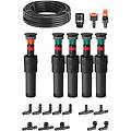 kit pronto all'uso per impianto da 50 m² interrato con microirrigatori colibrì