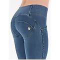 jeggings push up wr. up 7/8 superskinny a vita media clear jeans-yellow seams donna extra large