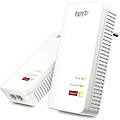 fritz!powerline 1240 ax wlan set edition international kit extender per rete elettrica fino a 1. 200
