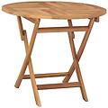- tavolo pieghevole per esterno in massello di teak tondo 85x76cm