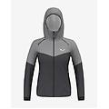 giacca con cappuccio pedroc light powertex 2. 5 grigio chiaro nero donna 38