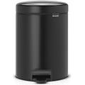pedal bin newicon pattumiera a pedale 5 litri nero opaco