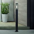 lampione batton ip44 nero altezza 90 cm metallo