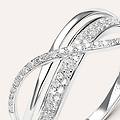 anello fascia sophia oro bianco diamante collezione sophia misura 56 oro bianco