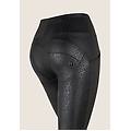 pantaloni wr. up vita alta similpelle stampa leopardata animalier allover black coated donna xxx