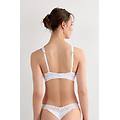 reggiseno triangolo lara in pizzo donna bianco taglia 3d