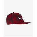cappellino puez camou flat rosso scuro logo bianco