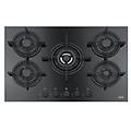 piano cottura gas 5 zone mythos fhcr 755 4g tc he bk c cristallo nero (75cm)